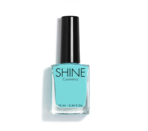 Esmalte de uñas profesional Blue Cloud Azul efecto gel vegano 14 free de 10 ml, secado rápido