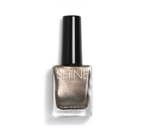 Esmalte de uñas profesional Bronze de Shine Cosmetics efecto gel vegano 14 free de 10 ml, secado rápido