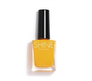 Esmalte de uñas profesional Fresh Tangarine de Shine Cosmetics efecto gel vegano 14 free de 10 ml, secado rápido