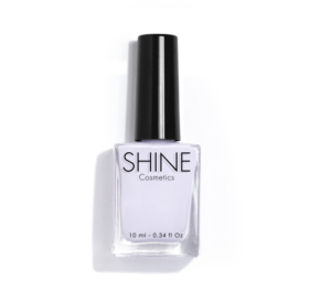 Esmalte de uñas profesional Lila de Shine Cosmetics efecto gel vegano 14 free de 10 ml, secado rápido