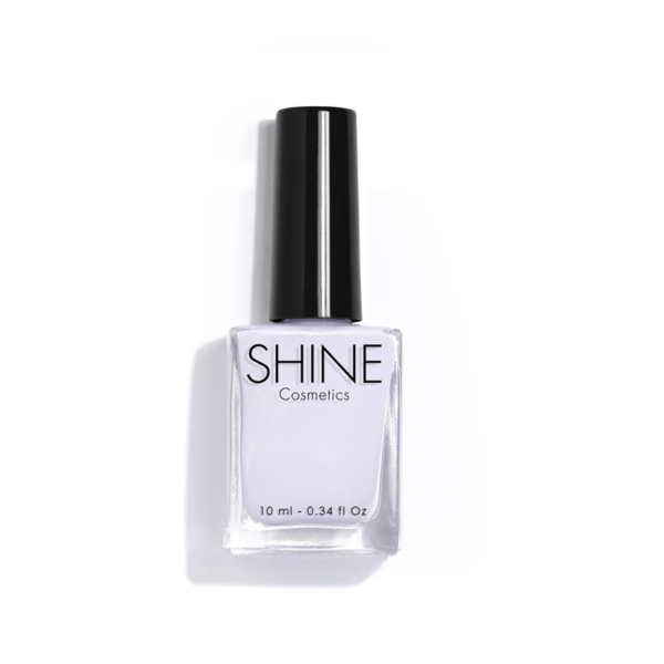 Esmalte de uñas profesional Lila de Shine Cosmetics efecto gel vegano 14 free de 10 ml, secado rápido