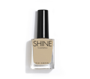 Esmalte de uñas profesional New Sand Nude de Shine Cosmetics efecto gel vegano 14 free de 10 ml, secado rápido
