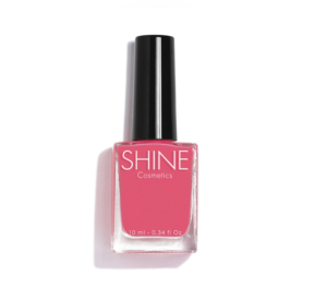 Esmalte de uñas profesional Red Salmon de Shine Cosmetics efecto gel vegano 14 free de 10 ml, secado rápido