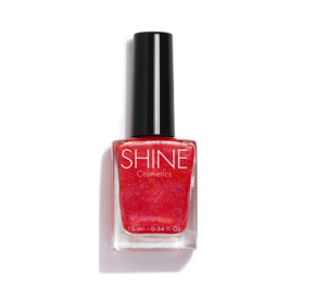 Esmalte de uñas profesional Red Shine de Shine Cosmetics efecto gel vegano 14 free de 10 ml, secado rápido
