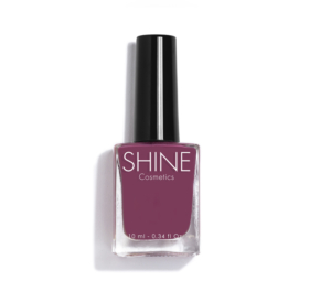 Esmalte de uñas profesional Red Wine de Shine Cosmetics efecto gel vegano 14 free de 10 ml, secado rápido
