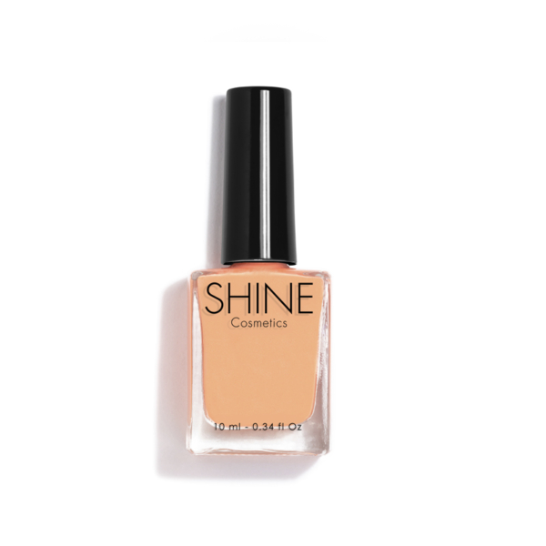 Esmalte de uñas profesional Salmon de Shine Cosmetics efecto gel vegano 14 free de 10 ml, secado rápido