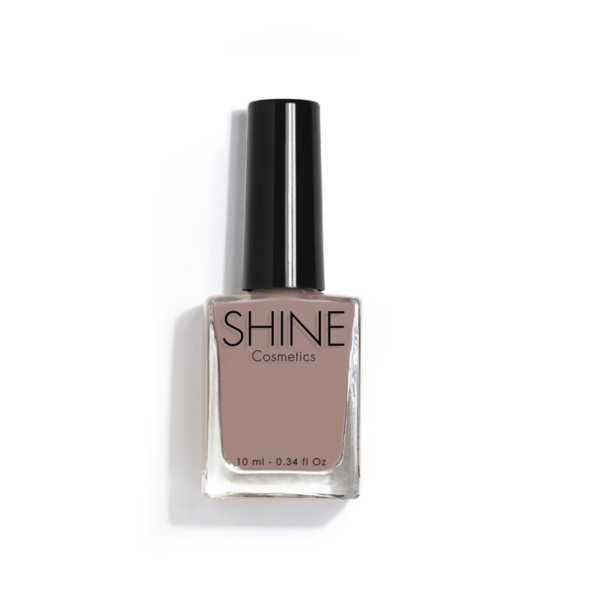 Esmalte de uñas profesional New Earth Nude de Shine Cosmetics efecto gel vegano 14 free de 10 ml, secado rápido