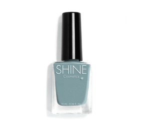 Esmalte de uñas profesional The Sky is The Limit Azul Claro de Shine Cosmetics efecto gel vegano 14 free de 10 ml, secado rápido