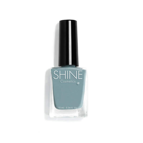 Esmalte de uñas profesional The Sky is The Limit Azul Claro de Shine Cosmetics efecto gel vegano 14 free de 10 ml, secado rápido