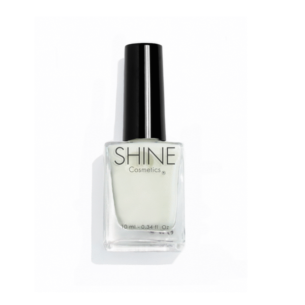 Esmalte de uñas profesional Last Breath Blanco Translucido de Shine Cosmetics efecto gel vegano 14 free de 10 ml, secado rápido