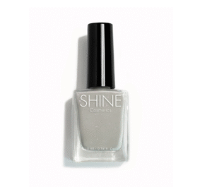 Esmalte de uñas profesional Sigh Of Love gris escarchado de Shine Cosmetics efecto gel vegano 14 free de 10 ml, secado rápido