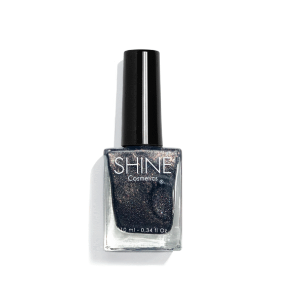 Esmalte de uñas profesional Deep Space de Shine Cosmetics efecto gel vegano 14 free de 10 ml, secado rápido